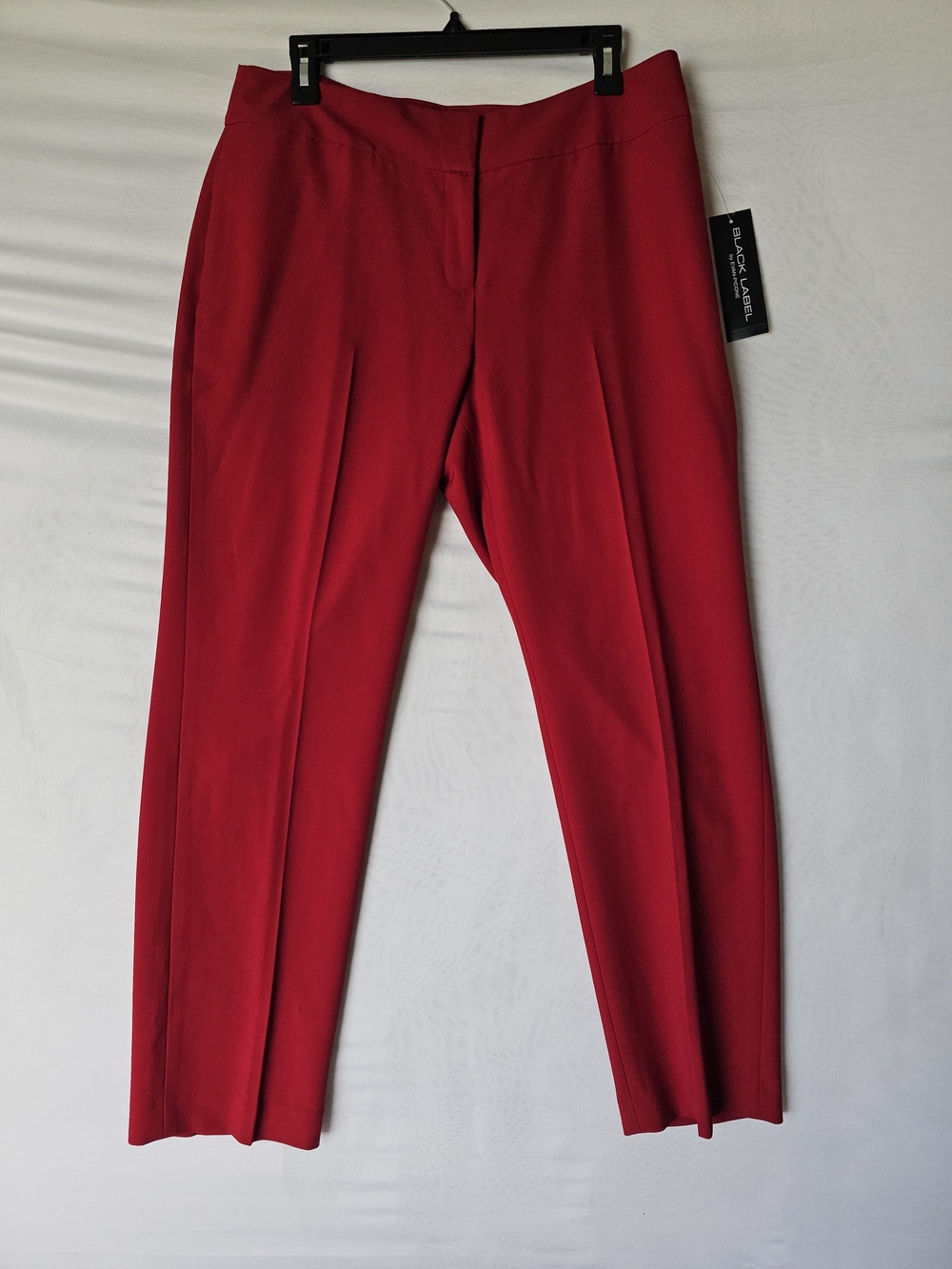 Black Label by Evan-Picone Fire Red Dress Pants Size 10 NWT